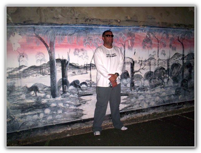 DJ in excerise yard Freo Prison Feb 14th 2007